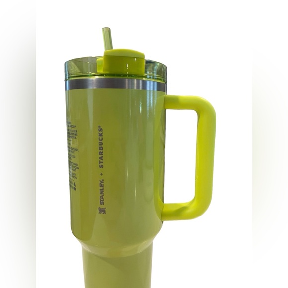 Stanley x Starbucks 40oz Quencher Summer Edition Sparkly Lime Green - Picture 5 of 6